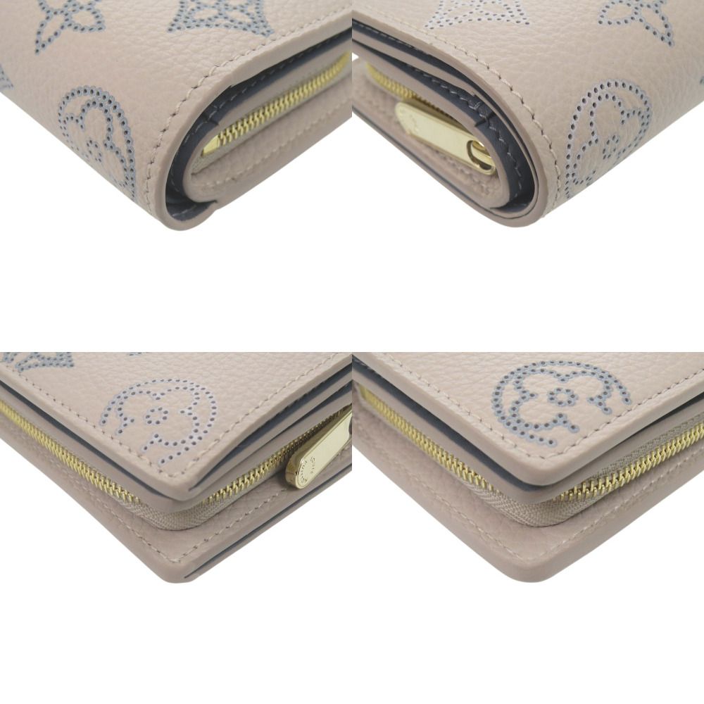 Louis Vuitton Portefeuille Flight Mode Monogram Mahina Pink Blue — view 5