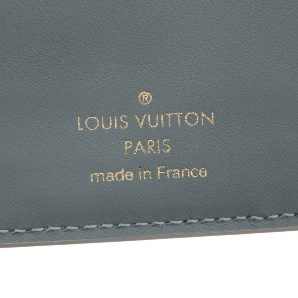 Louis Vuitton Portefeuille Flight Mode Monogram Mahina Pink Blue — view 8