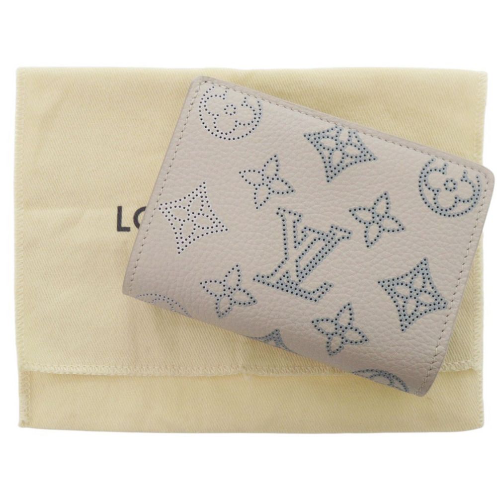 Louis Vuitton Portefeuille Flight Mode Monogram Mahina Pink Blue — view 2