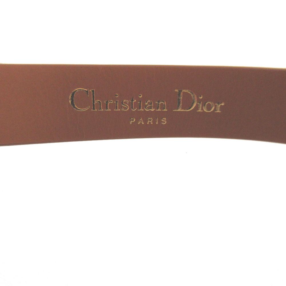 Dior 30 Montaigne S Leather Brown Double Bracelet — view 4