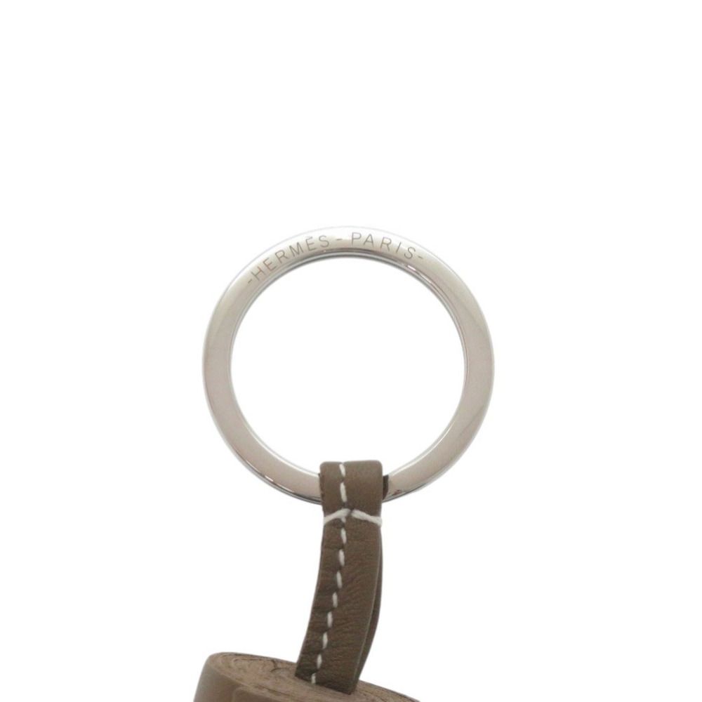 Hermes Bag Charm Fringe Carmen Agneau Milo Etoupe Ed Key — view 4