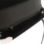 Gucci Double Leather Black Shoulder Bag — view 7
