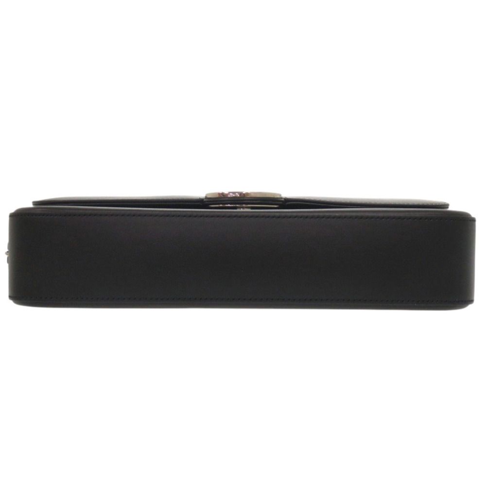 Gucci Double Leather Black Shoulder Bag — view 5