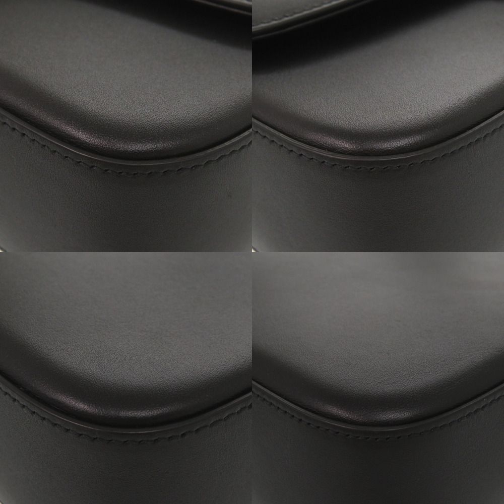 Gucci Double Leather Black Shoulder Bag — view 4