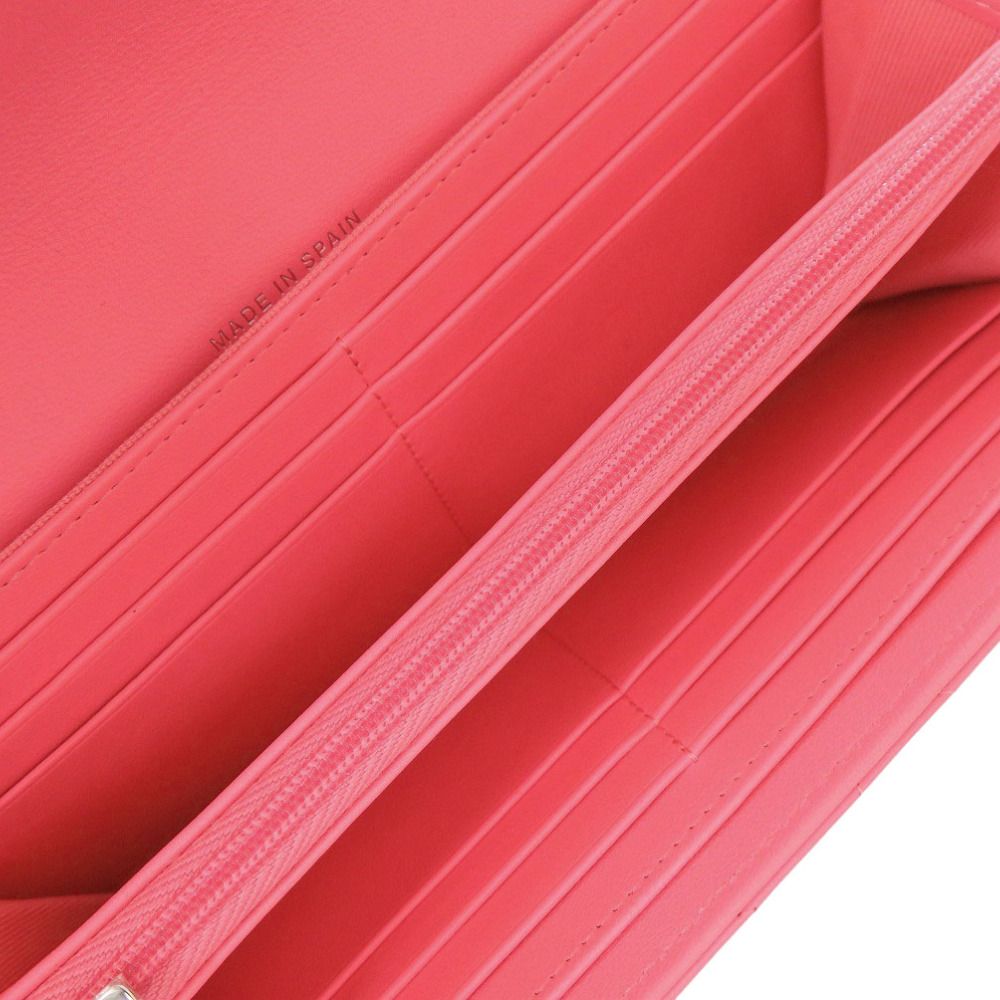 Chanel Star CC Logo Quilted Lambskin Pink Wallet — view 5