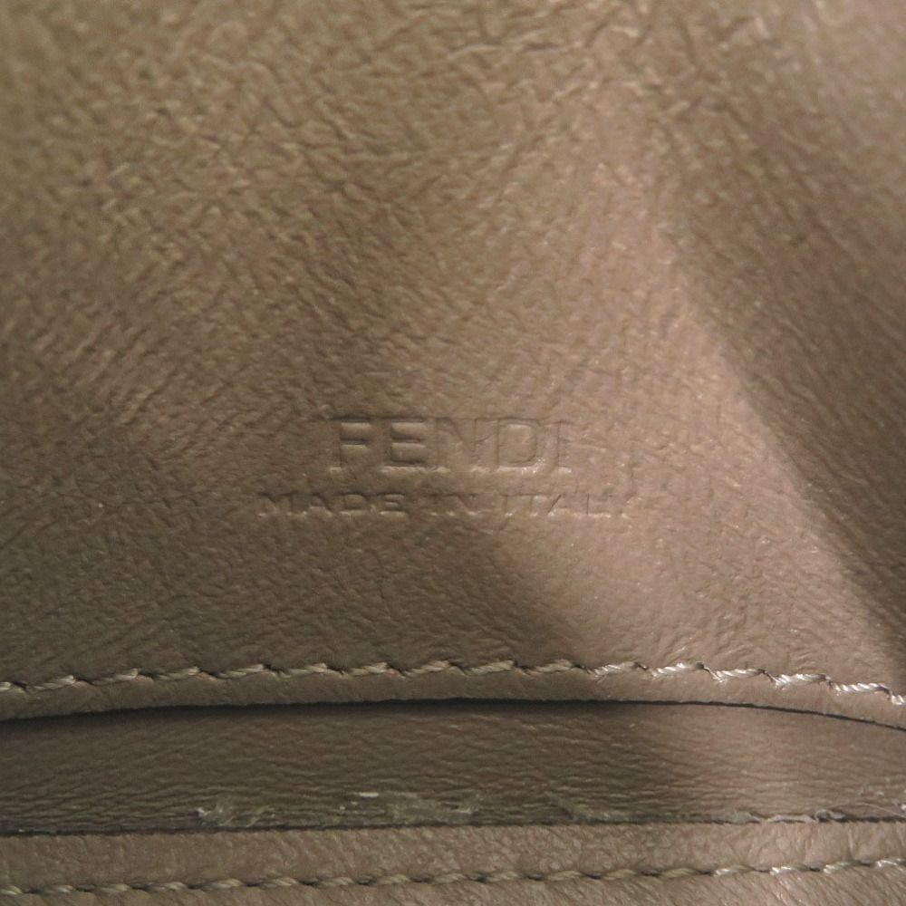 Fendi Nano Bucket Suede Beige Mini Chain Shoulder Bag Charm — view 7