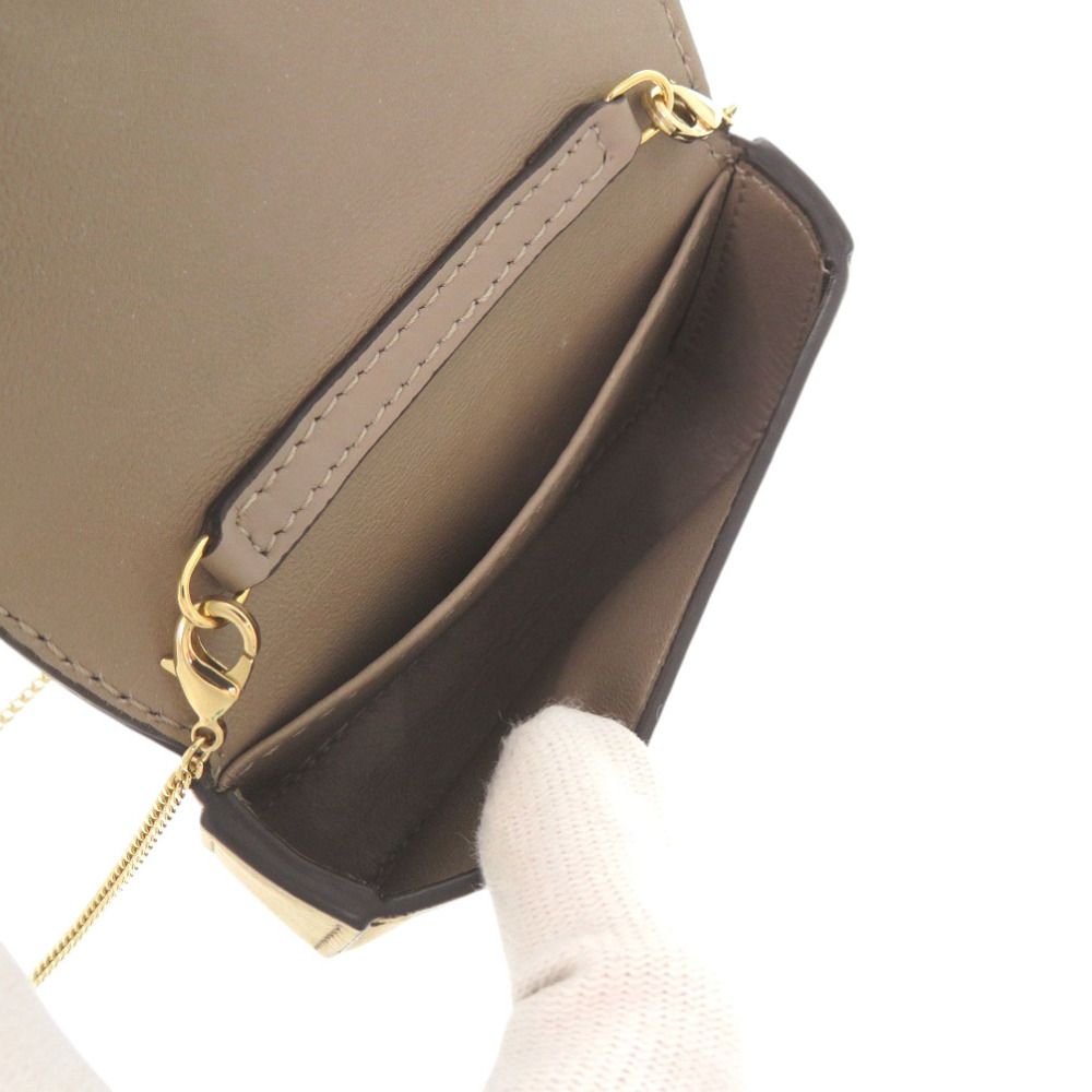 Fendi Nano Bucket Suede Beige Mini Chain Shoulder Bag Charm — view 6