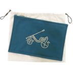 Hermes Petit Duc Flat Pouch GM Cotton Blue — view 2