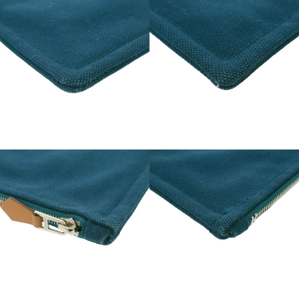 Hermes Petit Duc Flat Pouch GM Cotton Blue — view 4