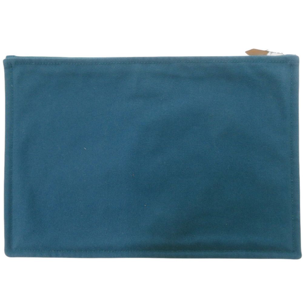 Hermes Petit Duc Flat Pouch GM Cotton Blue — view 3