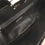 Fendi Mini Peekaboo Patent Leather Black Red 2-Way Shoulder Bag — view 7