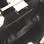 Fendi Mini Peekaboo Patent Leather Black Red 2-Way Shoulder Bag — view 8