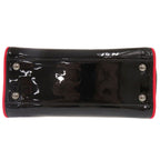 Fendi Mini Peekaboo Patent Leather Black Red 2-Way Shoulder Bag — view 3