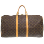 Louis Vuitton Keepall Bandouliere 55 Monogram Boston Bag — view 2