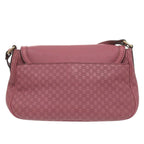 Gucci Ski Micro Guccissima Leather Pink Shoulder Bag — view 3