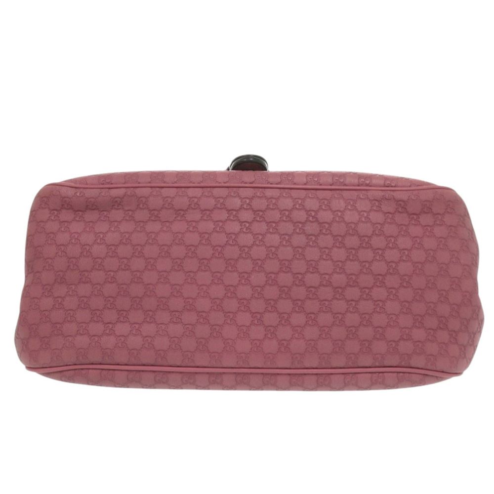 Gucci Ski Micro Guccissima Leather Pink Shoulder Bag — view 5