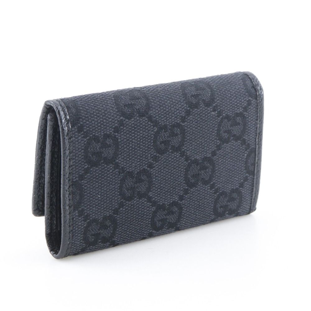Gucci 6 Rows GG Canvas Black Key Case Holder — view 3