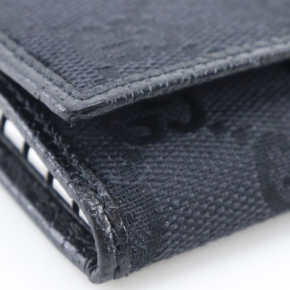 Gucci 6 Rows GG Canvas Black Key Case Holder — view 5