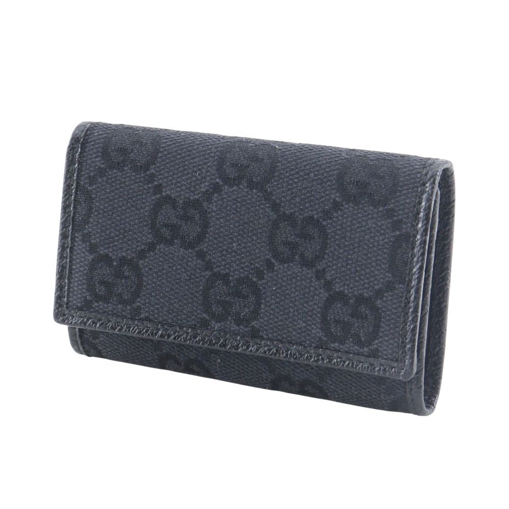 Gucci 6 Rows GG Canvas Black Key Case Holder — view 2