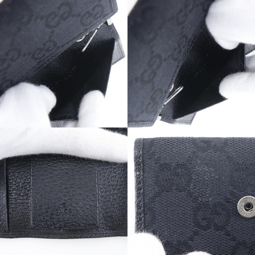 Gucci 6 Rows GG Canvas Black Key Case Holder — view 9