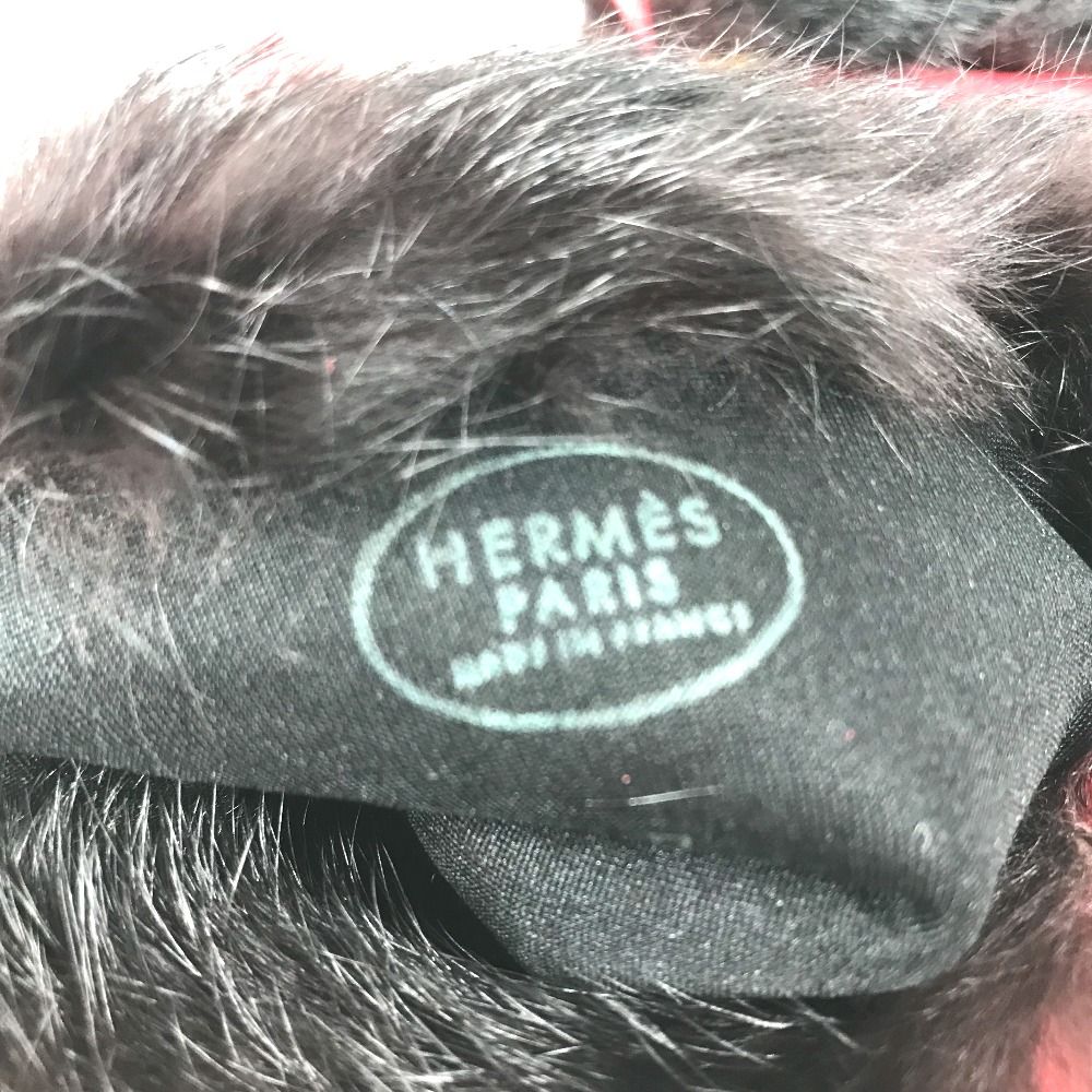 Hermes Gloves Fur Leather Red — view 8