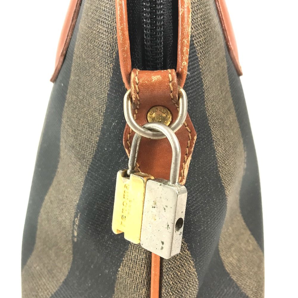 Fendi Handbag Pecan Leather Brown X Khaki — view 4
