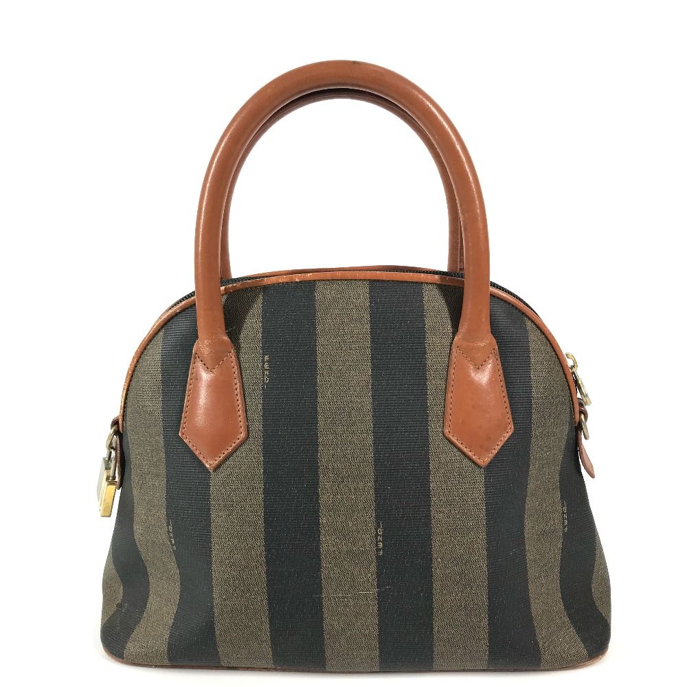 Fendi Handbag Pecan Leather Brown X Khaki — view 2