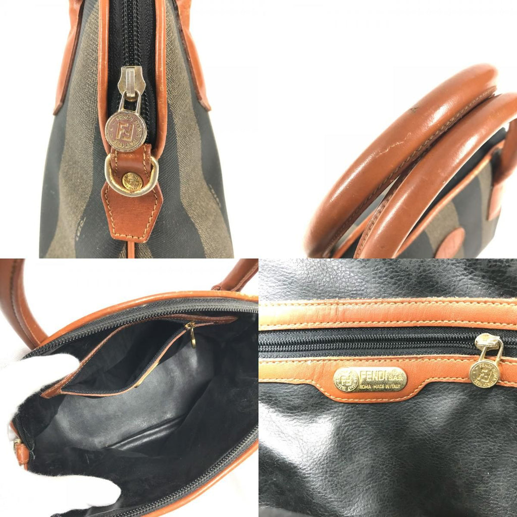 Fendi Handbag Pecan Leather Brown X Khaki — view 8