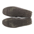Louis Vuitton Loafers Driving Shoes Slip on Logo Leather 7 Black — view 5