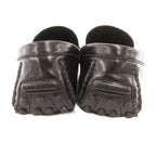 Louis Vuitton Loafers Driving Shoes Slip on Logo Leather 7 Black — view 4