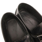 Louis Vuitton Loafers Driving Shoes Slip on Logo Leather 7 Black — view 6