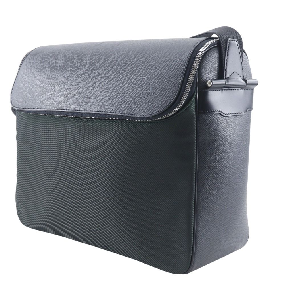 Louis Vuitton Thai Mir Taiga Nylon Canvas Ardoise Black Shoulder Bag — view 2