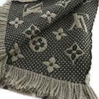 Louis Vuitton Logomania Scarf Wool Silk Blend — view 5