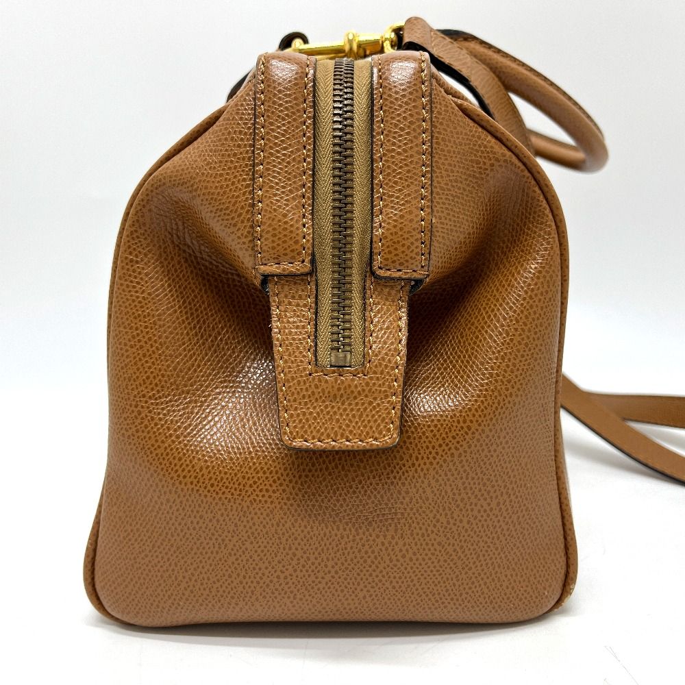 Celine Boston Bag Leather Brown X — view 4