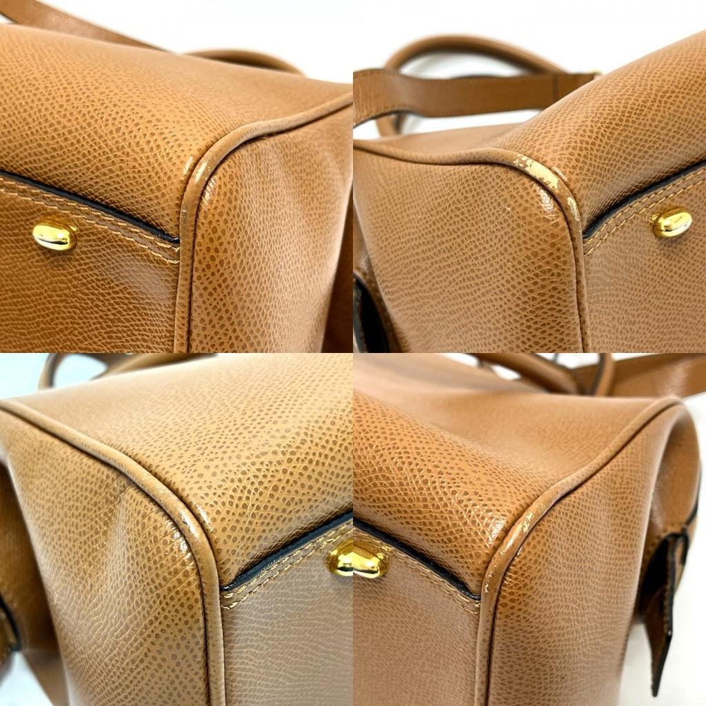 Celine Boston Bag Leather Brown X — view 6