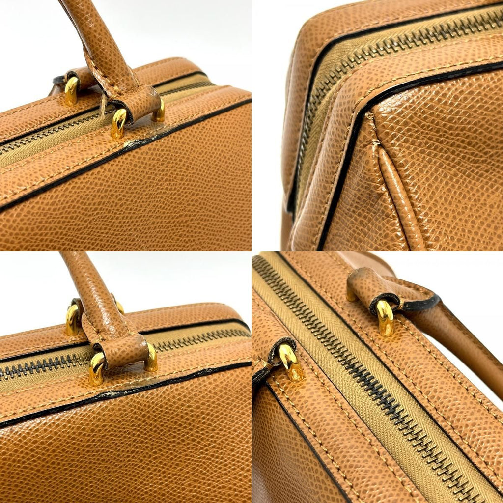 Celine Boston Bag Leather Brown X — view 7