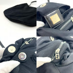 Fendi Handbag Logo Satin Black X — view 8