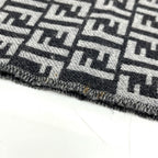 Fendi Scarf Zucca All Over Pattern Wool Gray — view 5