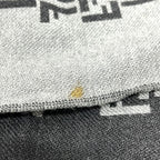 Fendi Scarf Zucca All Over Pattern Wool Gray — view 8