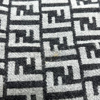 Fendi Scarf Zucca All Over Pattern Wool Gray — view 4
