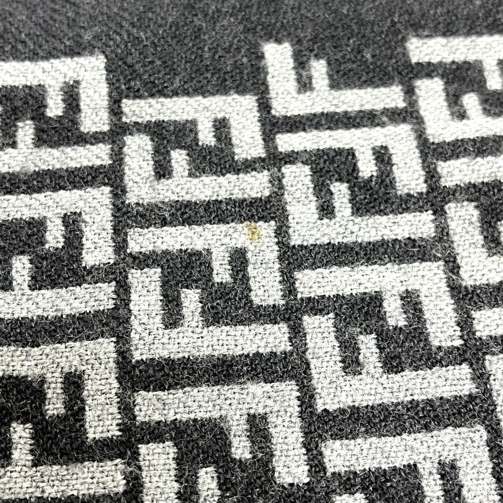 Fendi Scarf Zucca All Over Pattern Wool Gray — view 7