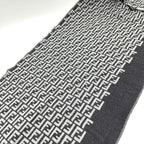 Fendi Scarf Zucca All Over Pattern Wool Gray — view 2