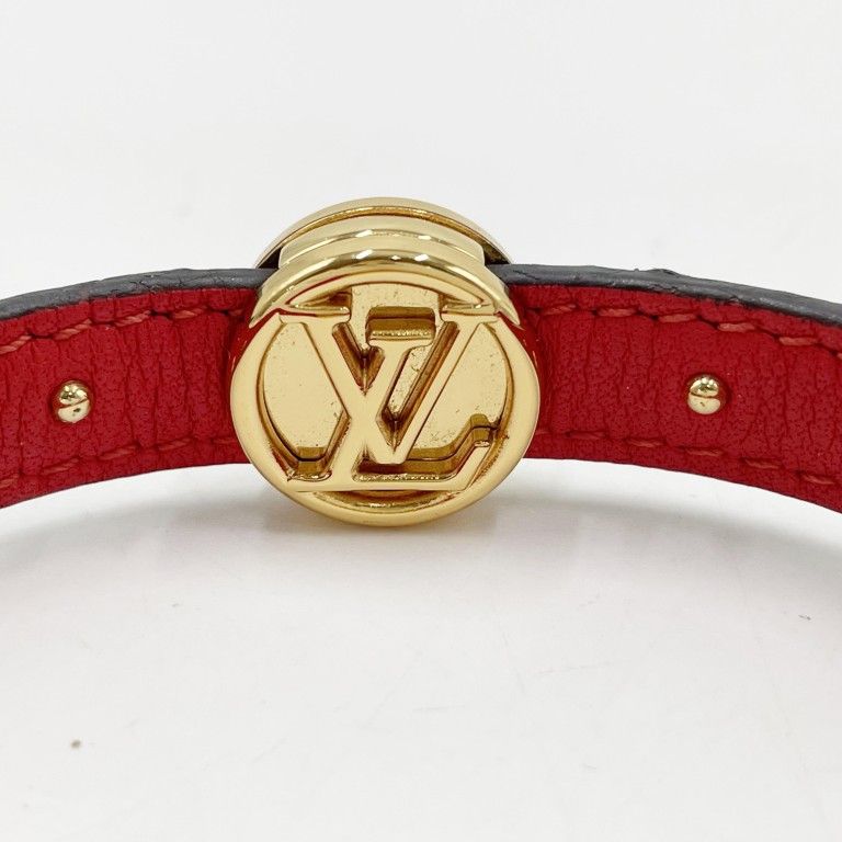 Louis Vuitton Bracelet LV Circle Reversible Brown Rouge Monogram — view 4