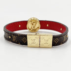 Louis Vuitton Bracelet LV Circle Reversible Brown Rouge Monogram — view 3