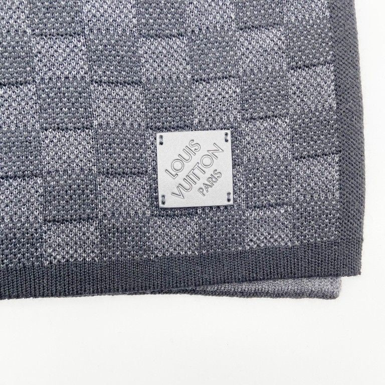 Louis Vuitton Scarf Neo Petit Damier Black Wool — view 3
