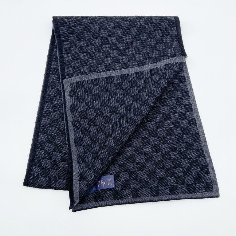 Louis Vuitton Scarf Neo Petit Damier Black Wool — view 2