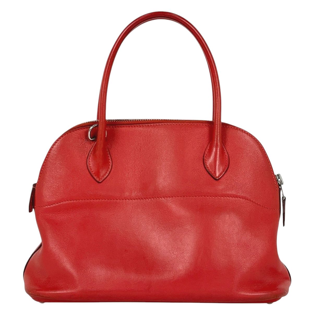 Hermes Bolide 27 2-Way Shoulder Bag Swift Rouge Tomato — view 3