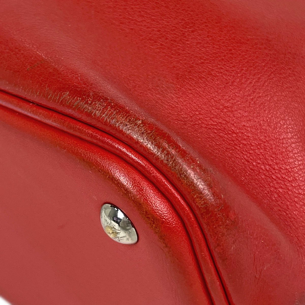Hermes Bolide 27 2-Way Shoulder Bag Swift Rouge Tomato — view 6