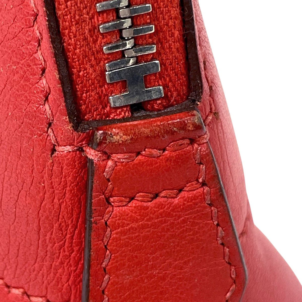 Hermes Bolide 27 2-Way Shoulder Bag Swift Rouge Tomato — view 7