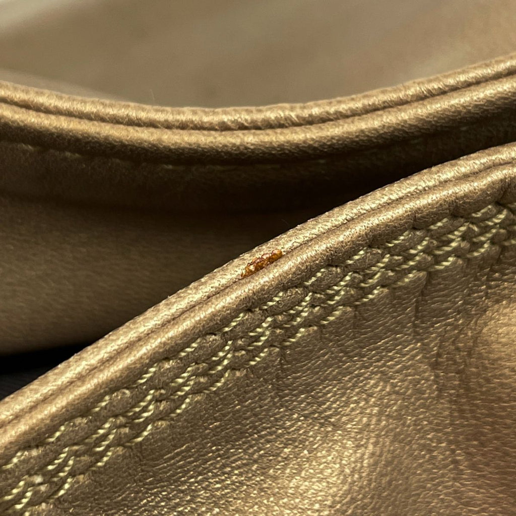 Loewe Nappa Aire Anagram Handbag Leather Gold — view 4